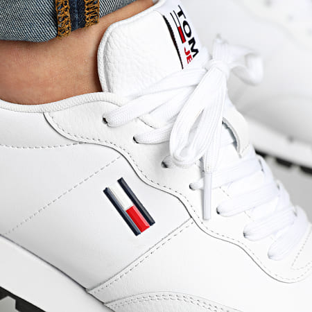 Tommy Jeans - Baskets Retro Leather Runner 0183 White