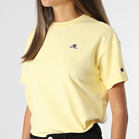 Champion - Camiseta Mujer 114476 Amarilla