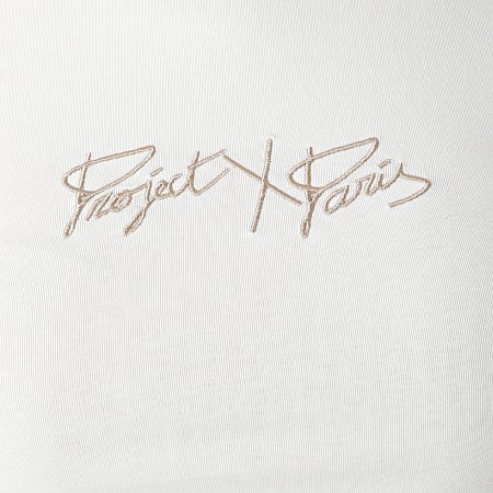 Project X Paris - Tee Shirt Femme Crop F211094 Blanc