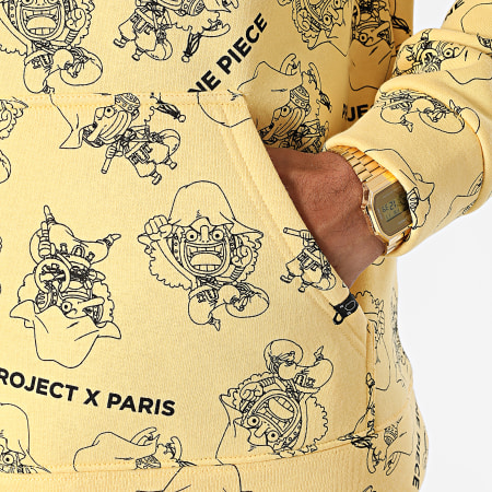 Project X Paris - Sweat Capuche One Piece 2120124 Jaune