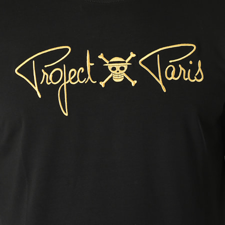 Project X Paris - Tee Shirt One Piece 2110178 Noir Doré