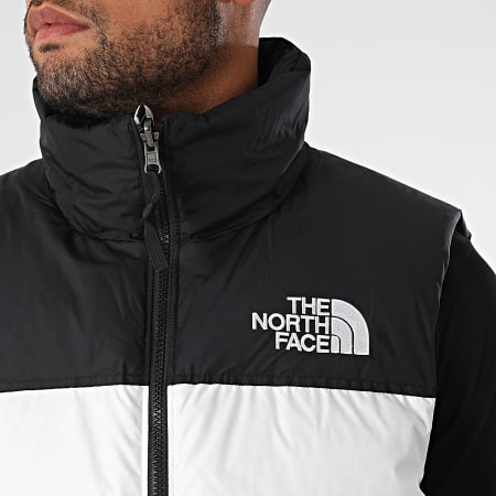 Doudoune Sans Manches Retro Nuptse 1996 A3JQQ Blanc Noir