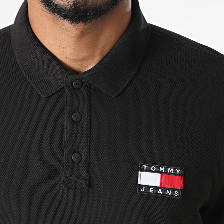 Tommy Jeans - Polo Manches Courtes Badge 9444 Noir