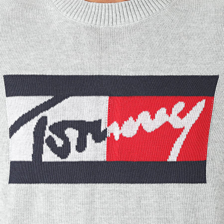 Tommy Jeans - Pull Branded Sweater 1365 Gris Chiné