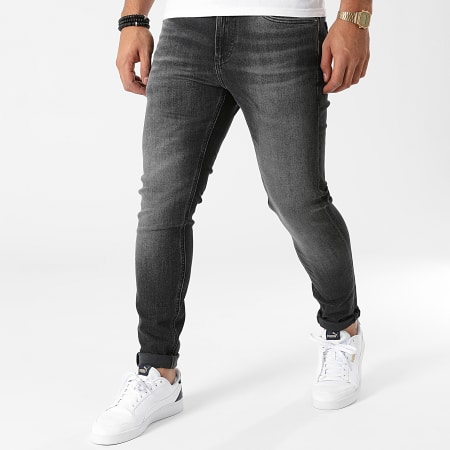 Tommy Jeans - Jean Skinny Miles 1560 Gris Anthracite
