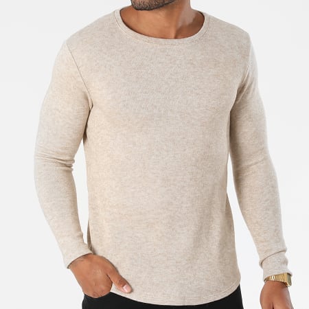 Uniplay - Maglione oversize UP-T825 Beige Chiné
