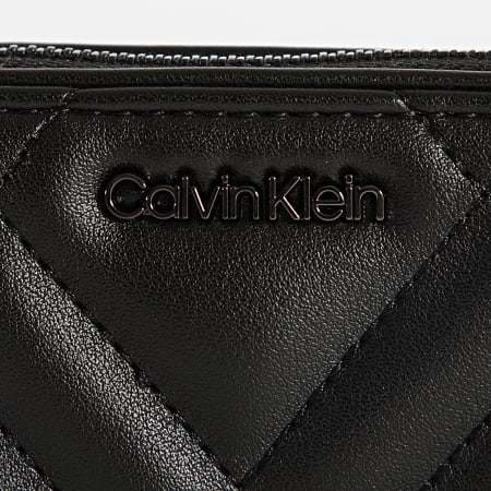 Calvin Klein - Porte-monnaie Femme Quilt 8468 Noir