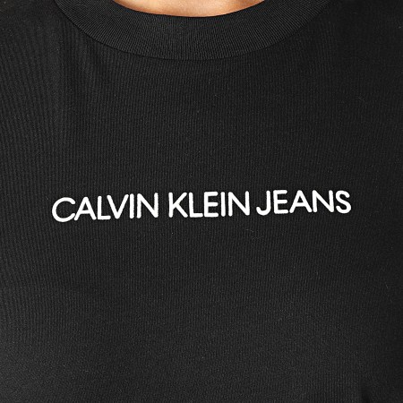 Calvin Klein - Tee Shirt Manches Longues Femme 7284 Noir