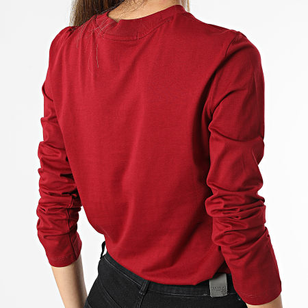 Calvin Klein - Tee Shirt Manches Longues Femme 7284 Bordeaux