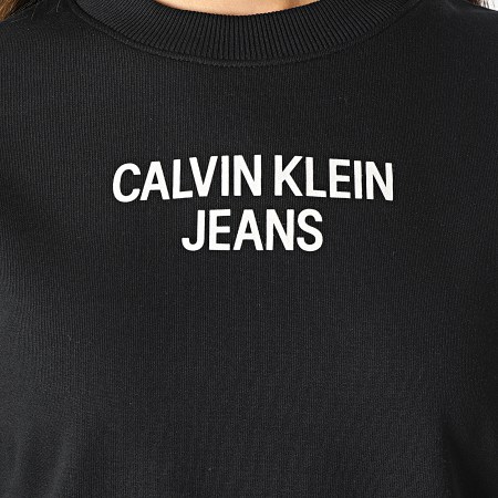 Calvin Klein Jeans - Sweat Crewneck Femme Crop 7298 Noir
