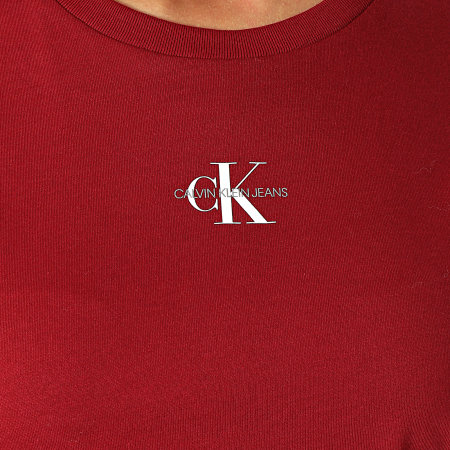 Calvin Klein - Tee Shirt Femme 7314 Bordeaux