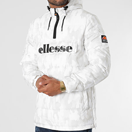 Ellesse - Veste Outdoor Capuche Leol SHK12208 Blanc Beige Camouflage