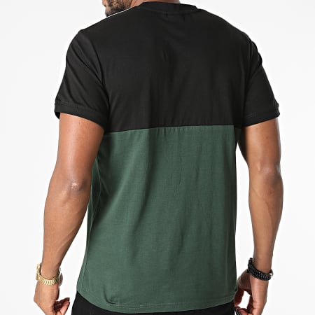 Fila - Camiseta de rayas cian bloqueadas 688985 verde negro