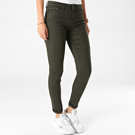 Girls Outfit - Jeans slim da donna A2001 Verde kaki