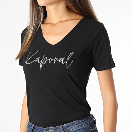 Kaporal - Tee Shirt Femme Deter Noir