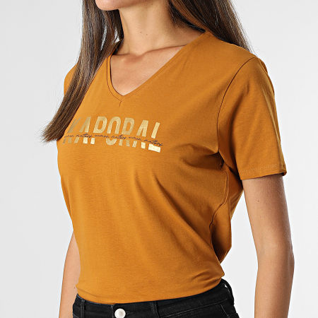Kaporal - Tee Shirt Femme Dolfi Camel