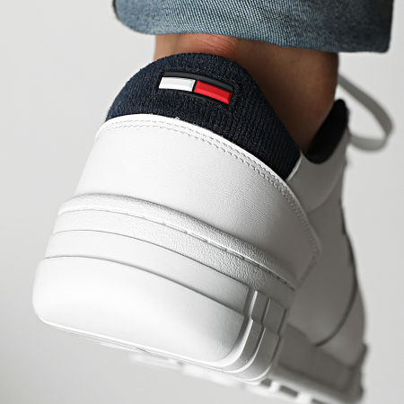 Tommy Jeans - Baskets Retro Leather Cupsole 0808 White