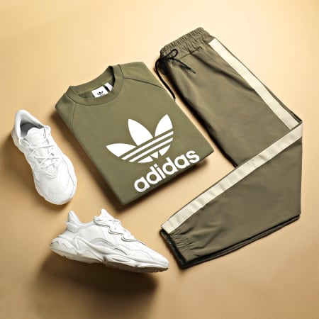 Adidas Originals - Sweat Crewneck Trefoil H06652 Vert Kaki