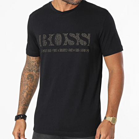 BOSS - Tee Shirt Pixel 1 50457429 Noir Doré
