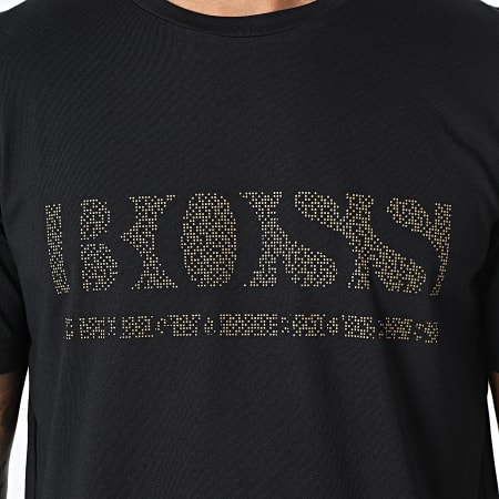 BOSS - Tee Shirt Pixel 1 50457429 Noir Doré