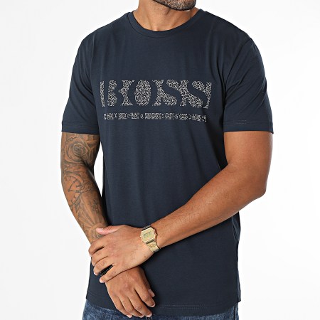 BOSS - Tee Shirt Pixel 1 50457429 Bleu Marine