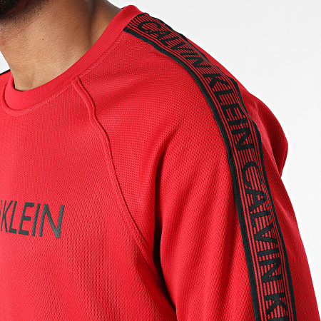 Calvin Klein - Sweat Crewneck A Bandes GMF1W300 Rouge