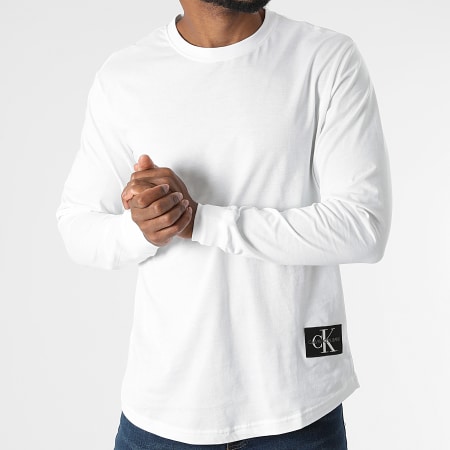 Calvin Klein - Tee Shirt Manches Longues 9312 Blanc