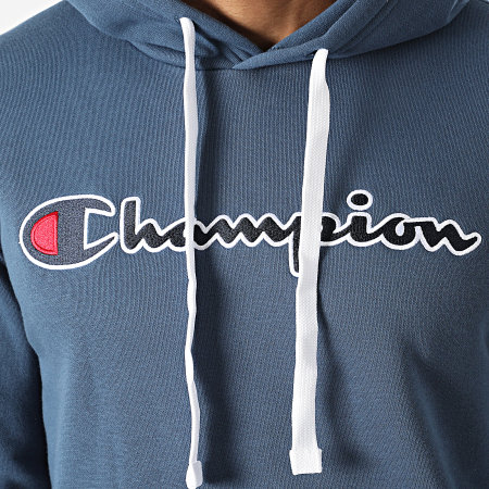 Champion - Felpa con cappuccio 216470 blu navy
