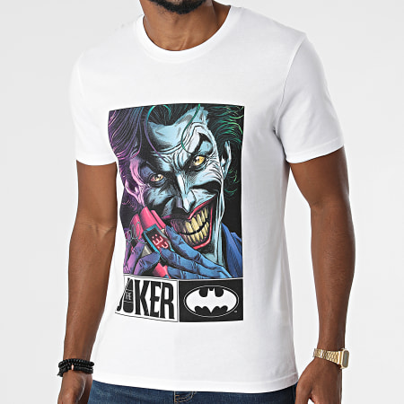 DC Comics - Tee Shirt Joker Bomb Blanc