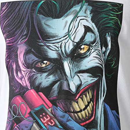 DC Comics - Tee Shirt Joker Bomb Blanc