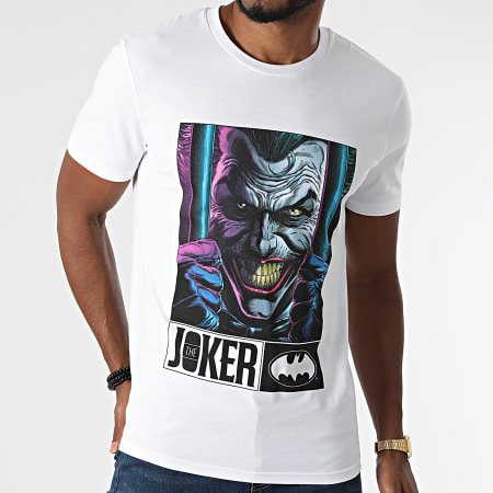 DC Comics - Tee Shirt Joker Jail Blanc