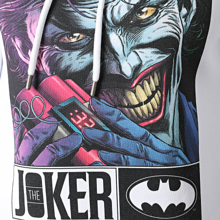 DC Comics - Sweat Capuche Joker Bomb Blanc