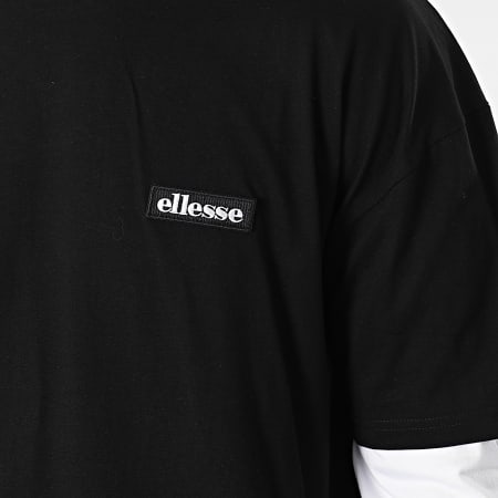 Ellesse - Maglietta a maniche lunghe doppiata SHK12265 Nero