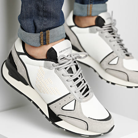 Emporio Armani - Sneakers X4X289-XM499 Gesso bianco sporco