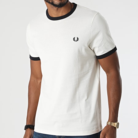 Fred Perry - Tee Shirt Ringer M3519 Beige