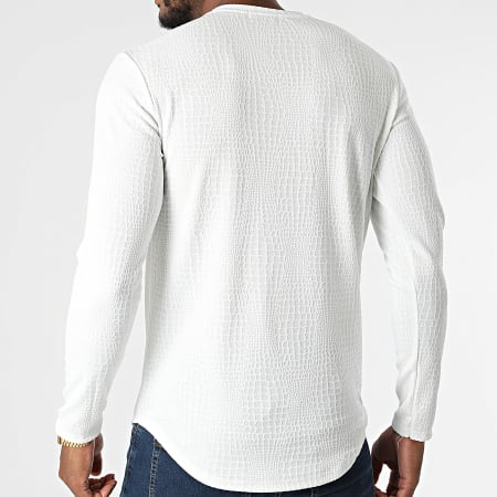 Frilivin - Tee Shirt Manches Longues 15370 Blanc