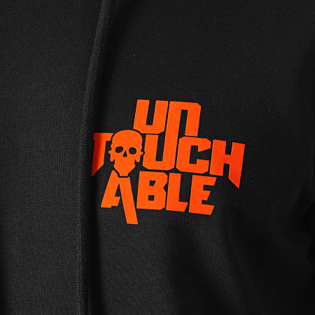 Untouchable - Tuta con logo nero arancione