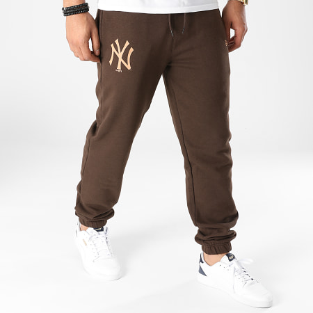 New Era - Pantaloni da jogging New York Yankees 12890940 Marrone