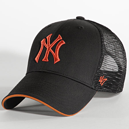'47 Brand - Casquette Trucker MVP Adjustable New York Yankees Noir Orange