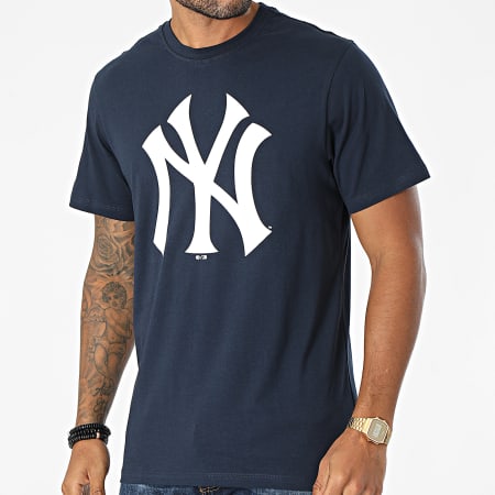 '47 Brand - Tee Shirt New York Yankees Imprint Echo Bleu Marine