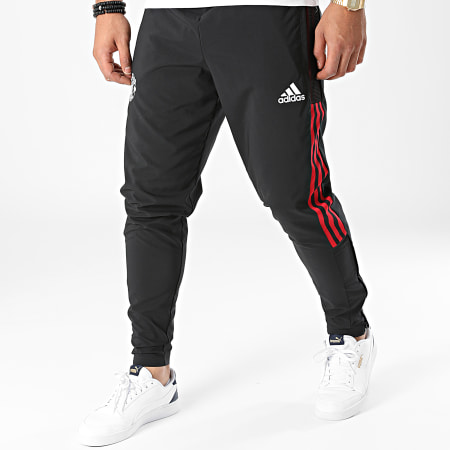 Adidas Sportswear - Pantalon Jogging A Bandes Manchester United GR3809 Noir