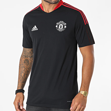 Adidas Sportswear - Tee Shirt A Bandes Manchester United GR3819 Noir