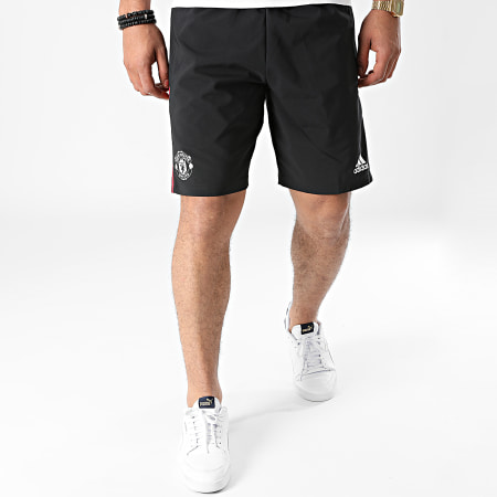 Adidas Performance - Short Jogging A Bandes Manchester United GR4121 Noir
