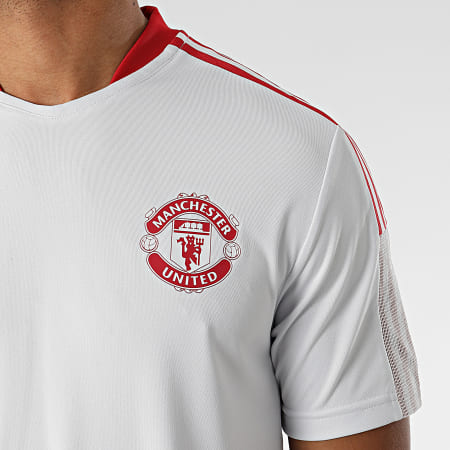 Adidas Sportswear - Tee Shirt A Bandes Manchester United GV1573 Gris Clair
