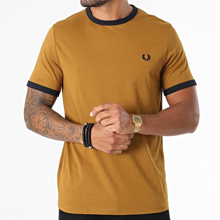 Fred Perry - Tee Shirt Ringer M3519 Camel