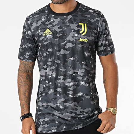 Adidas Sportswear - Tee Shirt De Sport Juventus GR2934 Gris Noir Camouflage