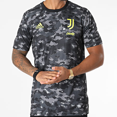 Adidas Performance - Tee Shirt De Sport Juventus GR2934 Gris Noir Camouflage