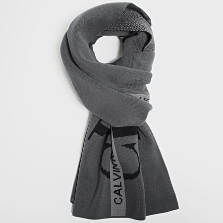 Calvin Klein - Coffret Echarpe Et Bonnet Tape 7569 Gris