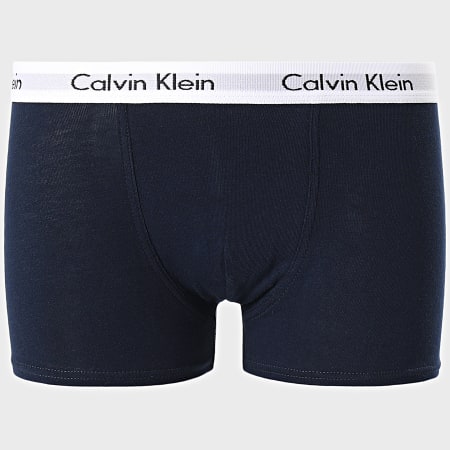 Calvin Klein - Lot De 2 Boxers Enfant 0346 Blanc Bleu Marine