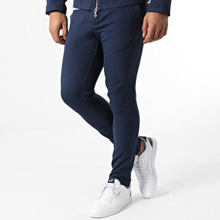 Black Needle - Set giacca pantalone ZY1106 blu navy